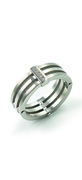 Boccia 0126-0152 Ring Titanium Silver Color Size 52