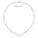 Swarovski 5556917 Necklace Tennis de Luxe Mixed V silver colored 38 cm