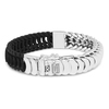 lars_mix_silver_leather_bracelet_black_front 1