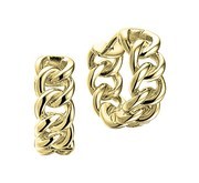 TFT Pop Earrings Gourmet 1 Micron Yellow Gold On Silver Shiny