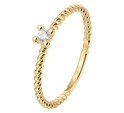 House collection Stackable ring Twisted Zirconia