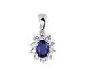 Home Collection Pendant Sapphire And Zirconia