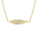 House collection 2101183 Necklace Yellow gold Feather 1.8 mm 40.5 + 3 cm 1 Micron