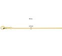 House collection 2101284 Necklace Yellow gold Gourmet 1.4 mm 50 cm