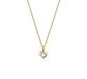 House collection 4207720 Necklace Yellow gold Heart Zirconia 1.0 mm x 41 + 4 cm