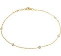 House Collection Anklet Zirconia 1.5 Mm 24 + 2 Cm 1 Micron