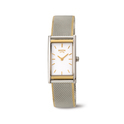 Boccia 3304-02 watch steel bicolor, rectangular 34 mm