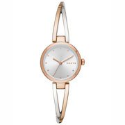 DKNY NY2791 Watch Crosswalk steel silver and rose colored 26 mm