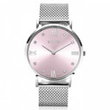 Zinzi ZIW541M Watch Roman steel silver-pink 34 mm + free bracelet