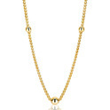 Zinzi ZIC987G Necklace Balls silver gold colored 45 cm