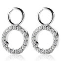 Zinzi ZICH1063 Earring charms Round silver-zirconia white 9 mm (without earrings)
