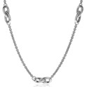 Zinzi ZIC2107 Necklace Drops-Jasseron silver 43 cm