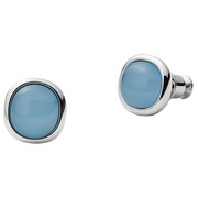 Skagen SKJ1458040 Ear studs Sea Glass steel-glass silver-coloured-blue
