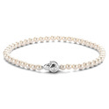 TI SENTO-Milano 2908PW Bracelet Beads silver-pearls white 4 mm 19.5 cm