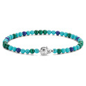 TI SENTO-Milano 2908TM Bracelet Beads silver, blue and green tones 4 mm 19.5 cm
