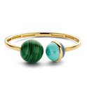 TI SENTO-Milano 2963MA Bracelet silver-coloured stones-zirconia blue-green-gold colored 60 mm
