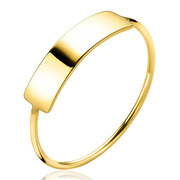 Zinzi Gold ZGR176 Ring Plate yellow gold
