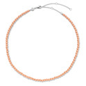 TI SENTO-Milano 3916CP Necklace Beads silver coral pink 4 mm 38-48 cm