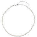 TI SENTO-Milano 3916PW Necklace Beads silver-pearl white 4 mm 38-48 cm