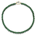 TI SENTO-Milano 3967MA Necklace Beads silver-coloured stone gold-coloured-malachite green 48 cm