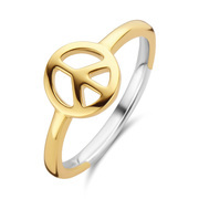 TI SENTO-Milano 12222SY Ring Peace symbol silver gold-coloured