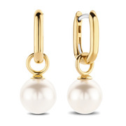 TI SENTO-Milano 7848PW Earrings Pearl silver gold-coloured-white 27 mm