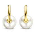 TI SENTO-Milano 7850PW Earrings Round stones silver-pearl gold-coloured-white 11 x 20 mm