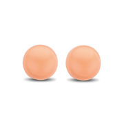 TI SENTO-Milano 7841CP Earrings Round silver colored stone coral pink 3 mm