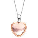 TI SENTO-Milano 6800NU Necklace Heart silver-crystal pink-pink 25 x 16 mm