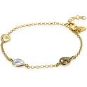 Zinzi ZIA1735G Bracelet Drops silver-zirconia gold-coloured-champagne-brown-white 18-20 cm