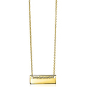 Zinzi Gold ZGC112 Necklace Plate Jasseron yellow gold 42 cm