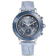Swarovski 5580600 Watch Octea Lux Chrono silver colored denim blue 39.5 mm