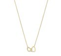 House collection 4023831 Necklace Yellow gold Hearts 0.8 mm 40 - 42 - 44 cm