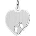 Home Collection Engraving Heart Punched Feet