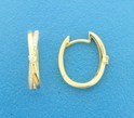 TFT Pop Earrings Diamond 0.14ct (2x 0.07ct) H SI Yellow Gold