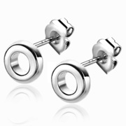 Zinzi ZIO2168 Earrings Open Round silver 5 mm