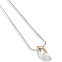 YO DESIGN T0997 Necklace Lara silver rose and silver colored 45 cm