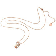 Swarovski 5620549 Necklace Twist rhodium-plated rose-colored-white 38 cm