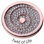 Quoins QMOA-05L-E Disk Twist of Life silver (L)