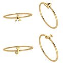 House collection Stackable ring Letter A
