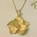 House collection 4024100 Necklace Yellow Gold Flower