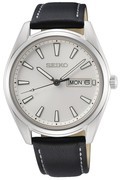 Seiko SUR447P1 men's watch, sapphire glass, silver dial 40.2 mm