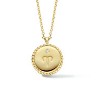House collection 4024258 Necklace Yellow gold Zodiac sign Scorpio 0.01ct H SI