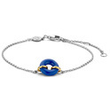 TI SENTO-Milano 2968BL Bracelet Charm silver gold-and silver-coloured-blue 16-20 cm