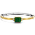 TI SENTO-Milano 2970MA Bracelet Bangle silver-malachite gold-and silver-coloured-green 50 x 60 mm