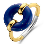 TI SENTO-Milano 12236BL Ring silver-coloured stone gold-coloured-blue