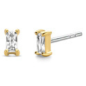 TI SENTO-Milano 7865ZY Stud earrings silver-zirconia gold-coloured-white