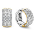 TI SENTO-Milano 7853ZY Earrings silver-zirconia gold-and silver-coloured 10 x 20 mm