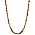 TI SENTO-Milano 3916TE Necklace Beads silver-tiger eye brown 4 mm 38-48 cm