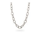 24Kae 32431S Necklace Chain Oval silver 45 cm